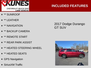 2017 Dodge Durango GT in Delavan, WI - Kunes Chevrolet Cadillac of Delavan