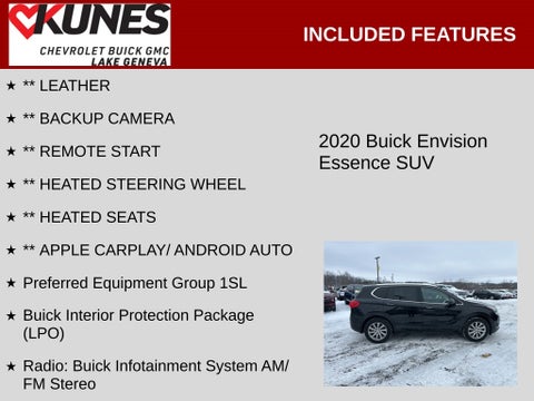 2020 Buick Envision Essence in Delavan, WI - Kunes Chevrolet Cadillac of Delavan