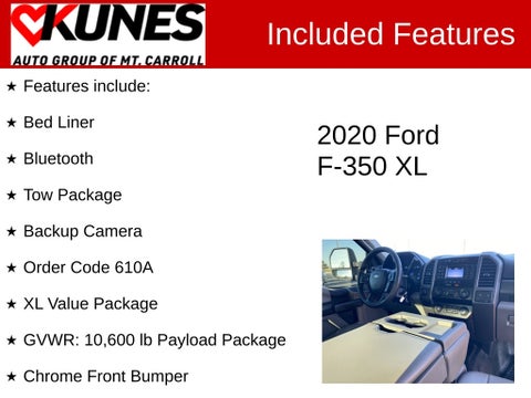 2020 Ford F-350SD XL in Delavan, WI - Kunes Chevrolet Cadillac of Delavan