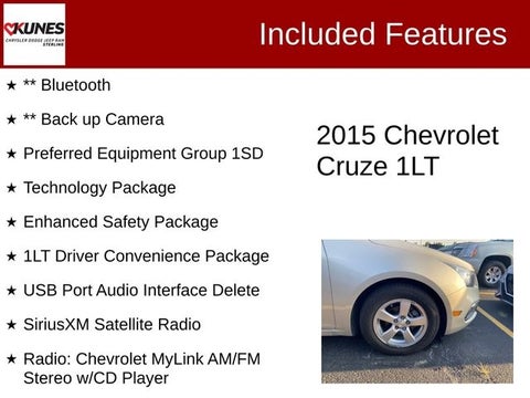 2015 Chevrolet Cruze 1LT 1LT in Delavan, WI - Kunes Chevrolet Cadillac of Delavan