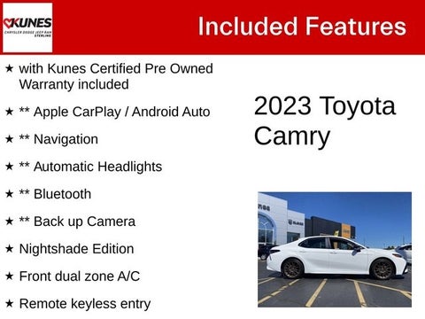 2023 Toyota Camry SE Nightshade in Delavan, WI - Kunes Chevrolet Cadillac of Delavan