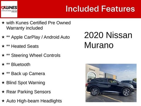 2020 Nissan Murano SV in Delavan, WI - Kunes Chevrolet Cadillac of Delavan