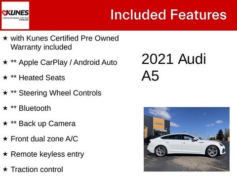 2021 Audi A5 45 S line Premium quattro in Delavan, WI - Kunes Chevrolet Cadillac of Delavan