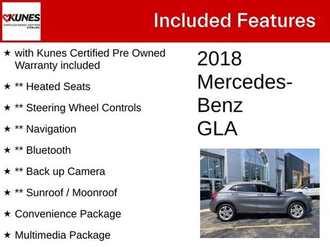 2018 Mercedes-Benz GLA GLA 250 4MATIC® in Delavan, WI - Kunes Chevrolet Cadillac of Delavan