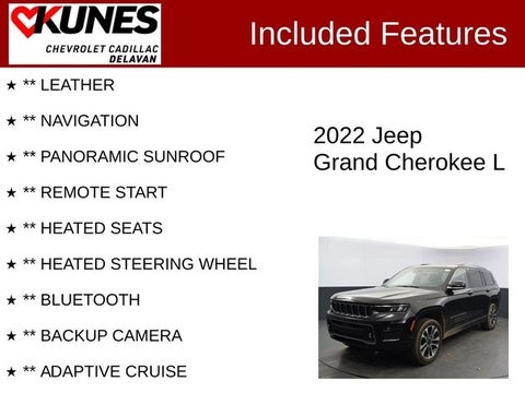 2022 Jeep Grand Cherokee L Overland in Delavan, WI - Kunes Chevrolet Cadillac of Delavan