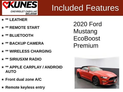 2020 Ford Mustang EcoBoost Premium in Delavan, WI - Kunes Chevrolet Cadillac of Delavan