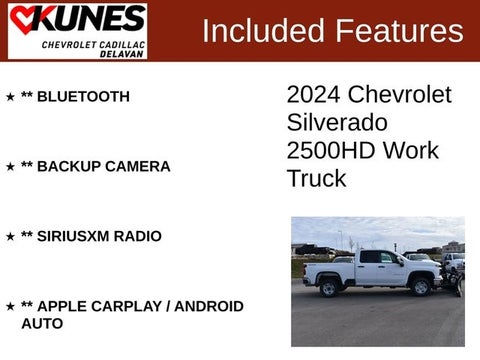 2024 Chevrolet Silverado 2500HD Work Truck in Delavan, WI - Kunes Chevrolet Cadillac of Delavan