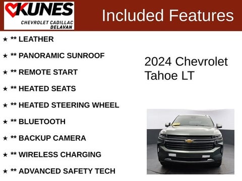 2024 Chevrolet Tahoe LT in Delavan, WI - Kunes Chevrolet Cadillac of Delavan