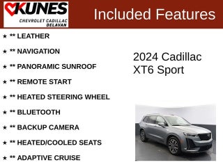 2024 Cadillac XT6 Sport in Delavan, WI - Kunes Chevrolet Cadillac of Delavan