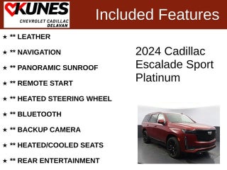 2024 Cadillac Escalade Sport Platinum in Delavan, WI - Kunes Chevrolet Cadillac of Delavan