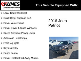 2016 Jeep Patriot Sport in Delavan, WI - Kunes Chevrolet Cadillac of Delavan
