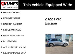 2022 Ford Escape SEL in Delavan, WI - Kunes Chevrolet Cadillac of Delavan