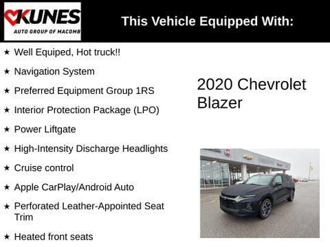 2020 Chevrolet Blazer RS in Delavan, WI - Kunes Chevrolet Cadillac of Delavan