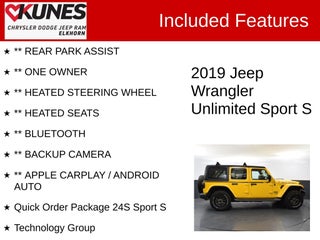 2019 Jeep Wrangler Unlimited Sport S in Delavan, WI - Kunes Chevrolet Cadillac of Delavan