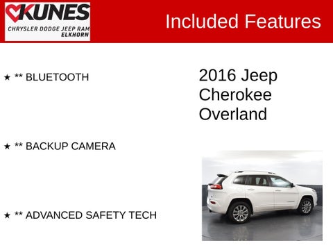 2016 Jeep Cherokee Overland in Delavan, WI - Kunes Chevrolet Cadillac of Delavan