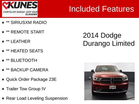 2014 Dodge Durango Limited in Delavan, WI - Kunes Chevrolet Cadillac of Delavan