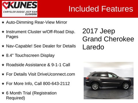 2017 Jeep Grand Cherokee Laredo in Delavan, WI - Kunes Chevrolet Cadillac of Delavan