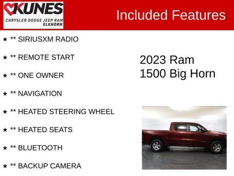 2023 RAM 1500 Big Horn/Lone Star in Delavan, WI - Kunes Chevrolet Cadillac of Delavan