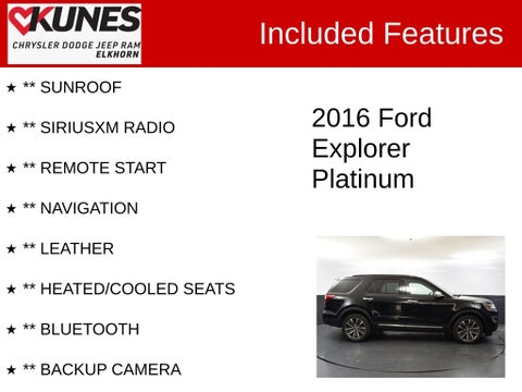 2016 Ford Explorer Platinum in Delavan, WI - Kunes Chevrolet Cadillac of Delavan