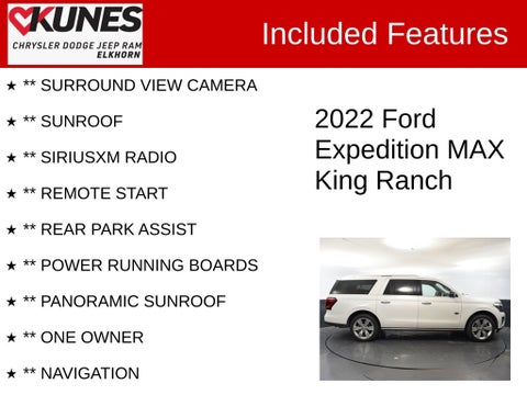 2022 Ford Expedition Max King Ranch in Delavan, WI - Kunes Chevrolet Cadillac of Delavan
