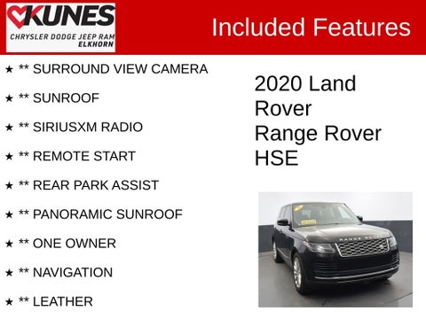 2020 Land Rover Range Rover HSE in Delavan, WI - Kunes Chevrolet Cadillac of Delavan
