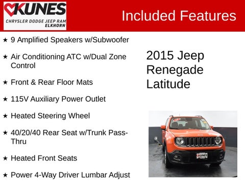 2015 Jeep Renegade Latitude in Delavan, WI - Kunes Chevrolet Cadillac of Delavan