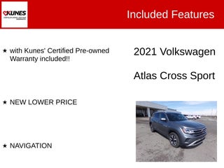 2021 Volkswagen Atlas Cross Sport 2.0T SE in Delavan, WI - Kunes Chevrolet Cadillac of Delavan