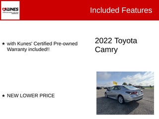 2022 Toyota Camry LE in Delavan, WI - Kunes Chevrolet Cadillac of Delavan