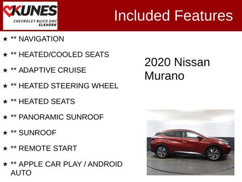 2020 Nissan Murano SL in Delavan, WI - Kunes Chevrolet Cadillac of Delavan