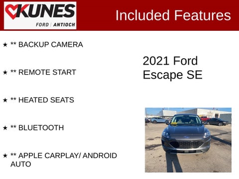2021 Ford Escape SE in Delavan, WI - Kunes Chevrolet Cadillac of Delavan