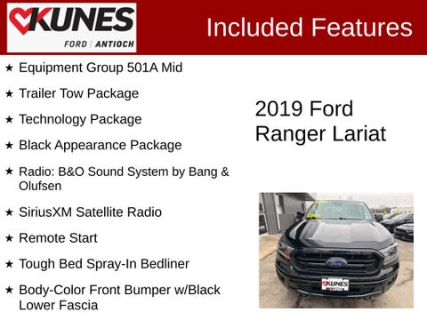 2019 Ford Ranger Lariat in Delavan, WI - Kunes Chevrolet Cadillac of Delavan