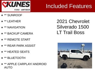 2021 Chevrolet Silverado 1500 LT Trail Boss in Delavan, WI - Kunes Chevrolet Cadillac of Delavan