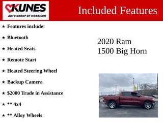 2020 RAM 1500 Big Horn/Lone Star in Delavan, WI - Kunes Chevrolet Cadillac of Delavan