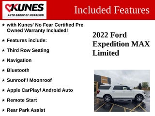 2022 Ford Expedition Max Limited in Delavan, WI - Kunes Chevrolet Cadillac of Delavan