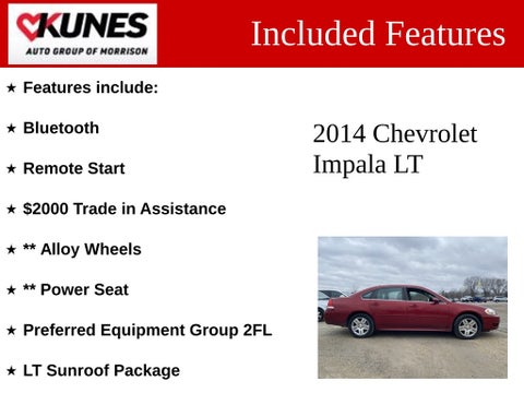 2014 Chevrolet Impala Limited LT in Delavan, WI - Kunes Chevrolet Cadillac of Delavan