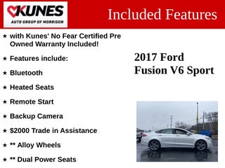 2017 Ford Fusion Sport in Delavan, WI - Kunes Chevrolet Cadillac of Delavan