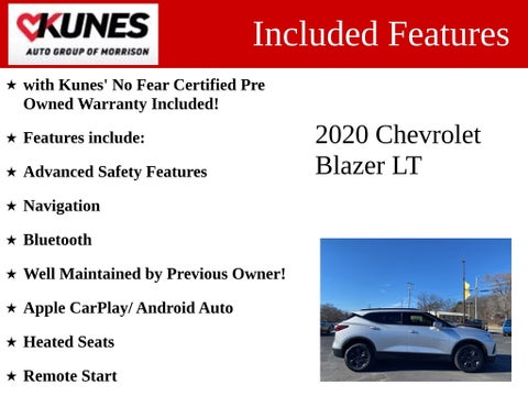 2020 Chevrolet Blazer LT in Delavan, WI - Kunes Chevrolet Cadillac of Delavan