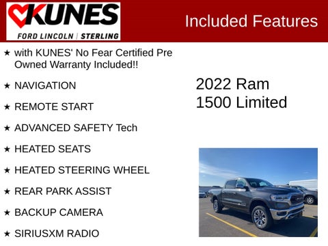2022 RAM 1500 Limited in Delavan, WI - Kunes Chevrolet Cadillac of Delavan