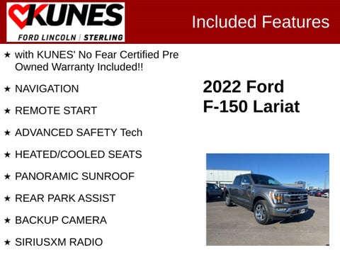 2022 Ford F-150 Lariat in Delavan, WI - Kunes Chevrolet Cadillac of Delavan