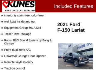 2021 Ford F-150 Lariat in Delavan, WI - Kunes Chevrolet Cadillac of Delavan