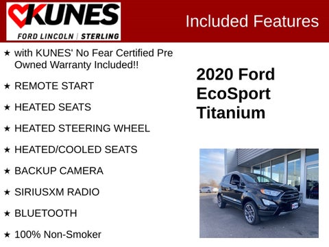 2020 Ford EcoSport Titanium in Delavan, WI - Kunes Chevrolet Cadillac of Delavan