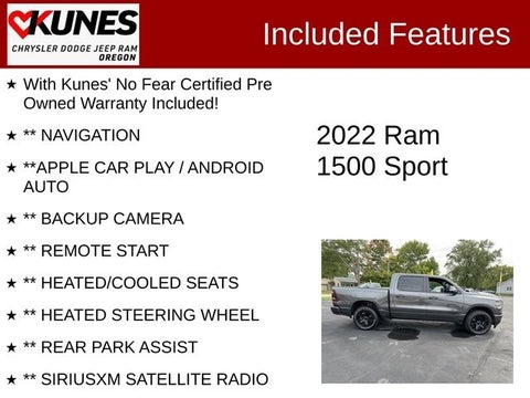 2022 RAM 1500 Sport in Delavan, WI - Kunes Chevrolet Cadillac of Delavan