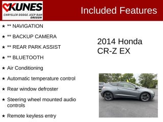 2014 Honda CR-Z EX in Delavan, WI - Kunes Chevrolet Cadillac of Delavan