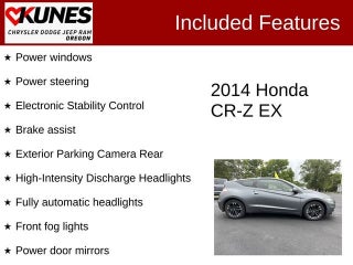 2014 Honda CR-Z EX in Delavan, WI - Kunes Chevrolet Cadillac of Delavan