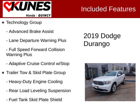 2019 Dodge Durango Citadel in Delavan, WI - Kunes Chevrolet Cadillac of Delavan