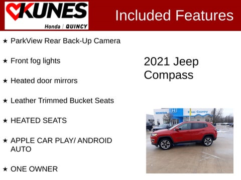 2021 Jeep Compass Limited in Delavan, WI - Kunes Chevrolet Cadillac of Delavan