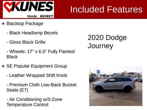 2020 Dodge Journey SE in Delavan, WI - Kunes Chevrolet Cadillac of Delavan