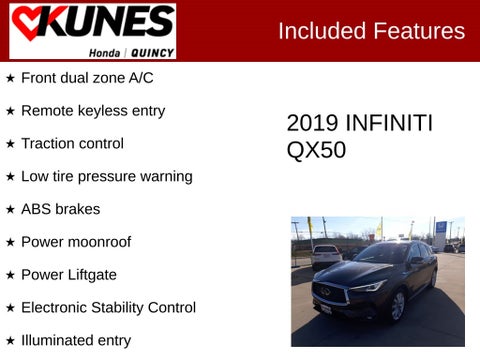 2019 INFINITI QX50 LUXE in Delavan, WI - Kunes Chevrolet Cadillac of Delavan