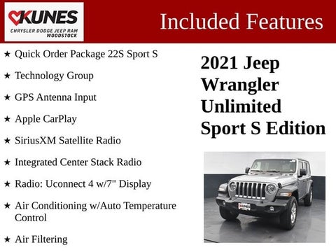2021 Jeep Wrangler Unlimited Sport S in Delavan, WI - Kunes Chevrolet Cadillac of Delavan