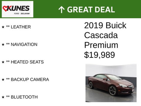 2019 Buick Cascada Premium in Delavan, WI - Kunes Chevrolet Cadillac of Delavan